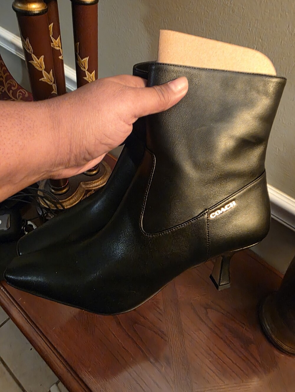 Coach Outlet Kitten Heel Bootie Shoes - Picture 5 of 5